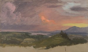 Coucher de soleil dans la vallée de l